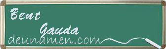 Bent Gauda Visitenkarte
